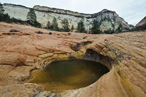 Fold: Waterpocket in Sandstone