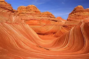 The Wave - carved rock eroded into a wave-like