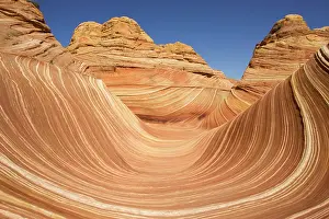 Naturally: The Wave, naturally carved in beautiful red and