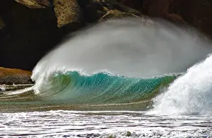 Roll: Waves breaking, Playa de La Tejita, Island of Tenerife