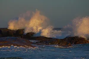 Crashing: Waves crashing on rocks at Windy Harbor