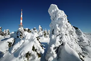 Stations: Weather Station and transmitter mast on Brocken