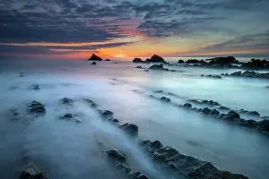 300817: Welcombe Beach - Sunset - Devon - UK