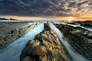 Platform: Welcombe Beach - Sunset - Devon - UK