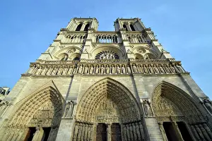 Churches: West fa&, xe7;ade, Cathedral of Notre-Dame de Paris