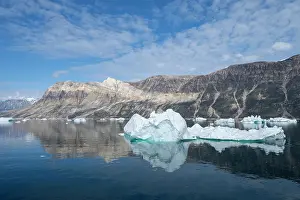 Fjord: West Greenland, Baffin Bay, Scenic Uummannaq Fjord. Second