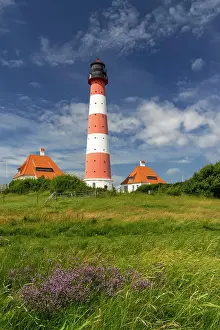 Tideland: Westerhever Lighthouse, Wadden Sea National Park