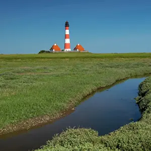 Tideland: Westerhever Lighthouse, Wadden Sea National Park