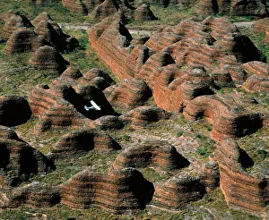 Planes: Western AUSTRALIA - Sandstone range eroded into