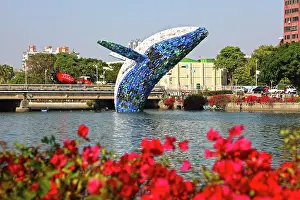 Installation: Whale in Love ecological art installation in