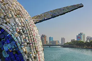Installation: Whale in Love ecological art installation in