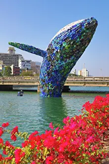 Installation: Whale in Love ecological art installation in