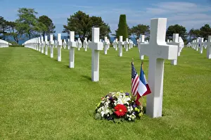 Flag: White crosses for Battle of Normandy, Normandy