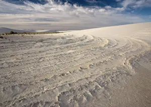 Gypsum: White Gypsum Dunes - sculpted by the wind