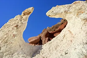 Created: White Rock - formation created by erosion in Atuel Canyon