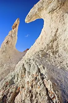 Created: White Rock - formation created by erosion in Atuel Canyon