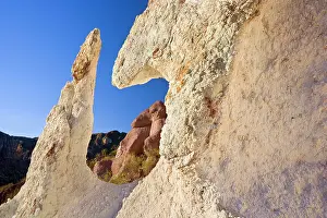 Created: White Rock - formation created by erosion in Atuel Canyon
