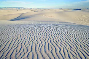 Gypsum: White Sand Dunes - sea of white gypsum dunes