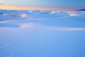 Gypsum: White Sand Dunes - sea of white gypsum dunes