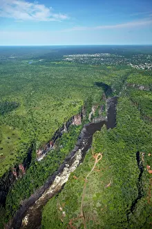 Chasm: White water rapids on Zambezi River in Batoka