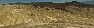 Minerals: Wide angle shot of Zabriskie point, Death valley