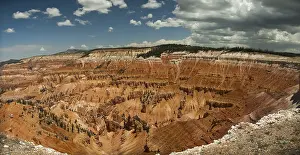 Breaks: Wide angle view of a Cedar breaks national monument