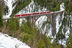Company: Wiesen Viaduct, Rhaetian railway, Graubunden, Switzerland