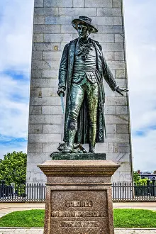 Famous: William Prescott Statue, Bunker Hill Battle Monument