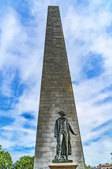 Famous: William Prescott Statue, Bunker Hill Battle Monument