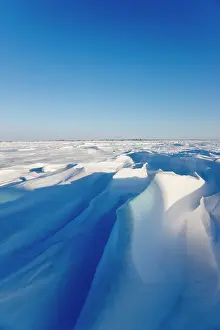 Vast: Wind carved snow on the tundra, Wapusk National