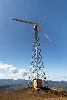 Windcharger: Wind turbine on ridge in New Caledonia