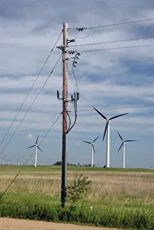 Generator: Wind Turbines and Power Line