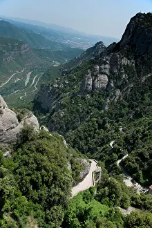 Monastery: A winding narrow road leads from the valley