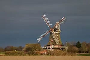 Windmill: Windmill at the village of Oldsum - island Foehr