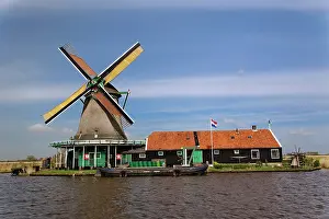 Schans: Windmill, Zaanse Schans, Holland, Netherlands