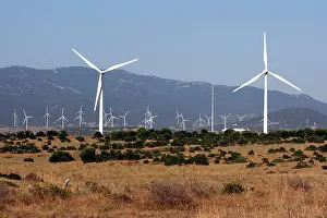 Tarifa: Windmills / Turbines at wind farm near Tarifa
