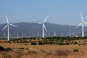 Tarifa: Windmills / Turbines at wind farm near Tarifa