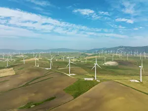 Clean: Windmills on a wind farm near Zahara de los Atunes