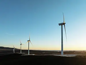 Energy: Windmills on a wind farm near Zahara de los Atunes