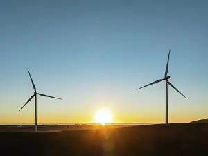 Energy: Windmills on a wind farm near Zahara de los Atunes