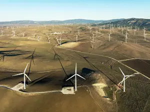 Energy: Windmills on a wind farm near Zahara de los Atunes