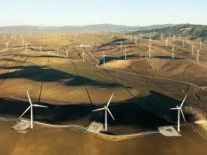 Energy: Windmills on a wind farm near Zahara de los Atunes