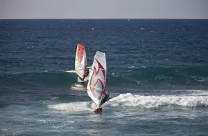 Surfer: Windsurfer am Hookipa Beach, Maui, Hawaii, USA |