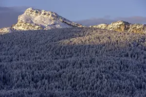 Belluno: A winter landscape in the Dolomites