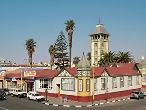Swakopmund: The Woerman House with its Damara Tower was completed
