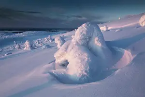 Oblast: Wonderful winter in Mount Kandalaksha. Arctic region