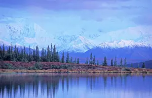 Mckinley: Wonderlake - with mountain range and mount McKinley