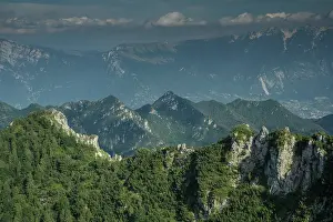 Bob Gibbons: Wooded limestone ridges between Monte Tremalzo a
