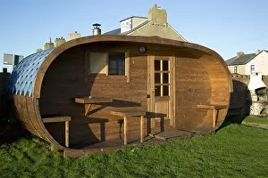 Cumbria: Wooden sauna Roa Island House Cumbria