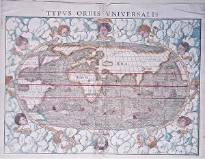 Munster: WORLD MAP (1540) - Sebastian Munster projection
